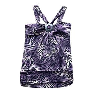 Time And A Half animal print strap top. Size 2X